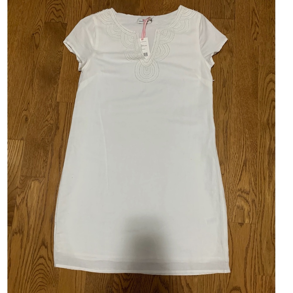 VINEYARD VINES Beaded Tunic Dress Solid (NWT)